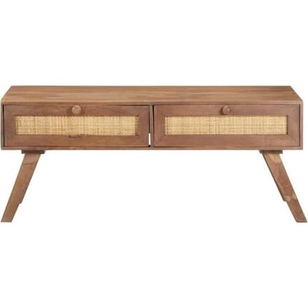vidaXL Salontafel 100x60x40 cm massief mangohout