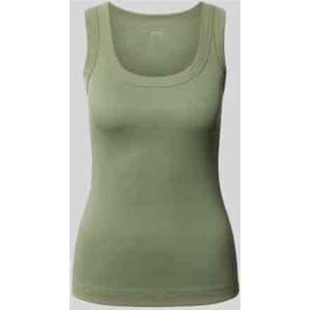 Tanktop in riblook met ronde hals