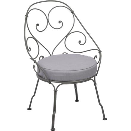 Fermob - 1900 Fauteuil Cabriolet - 48 rozemarijn - flanelgrijs - groen