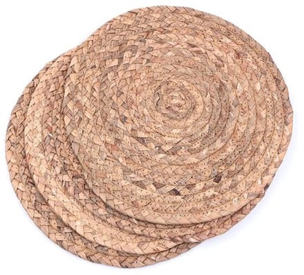Allecto - Geweven Placemats - Natuurlijke Waterhyacint - Handgemaakt