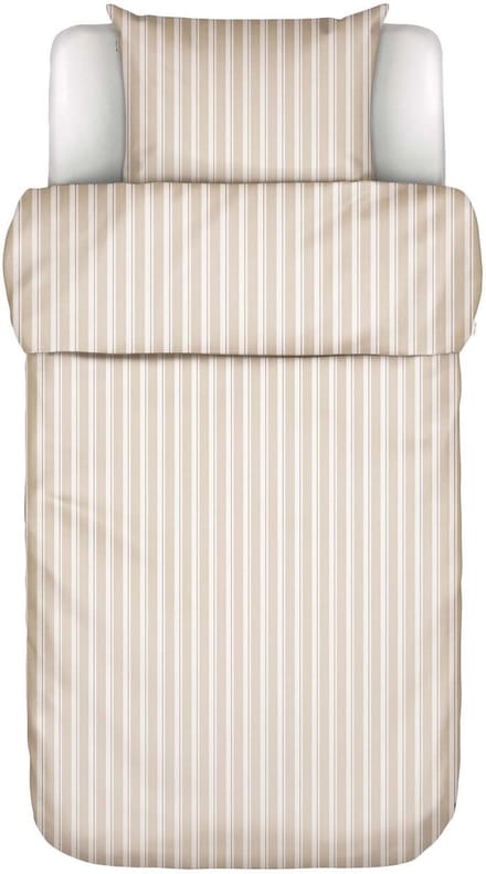 Marc O'Polo Steffe Dekbedovertrek Biologisch Katoenperkal Dark Sand - Eenpersoons – 140x200/220 cm