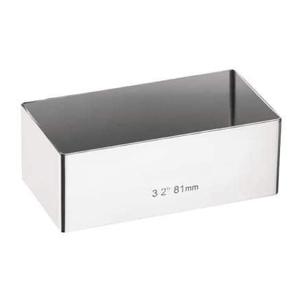 Mini Taartvorm - Rechthoekig - 80 X 40 Mm - Vogue E062 - Restaurant - Hotel - Professioneel