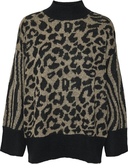 VERO MODA - VMMARS LS HIGHNECK PULLOVER BF - Dames - Gebreide truien
