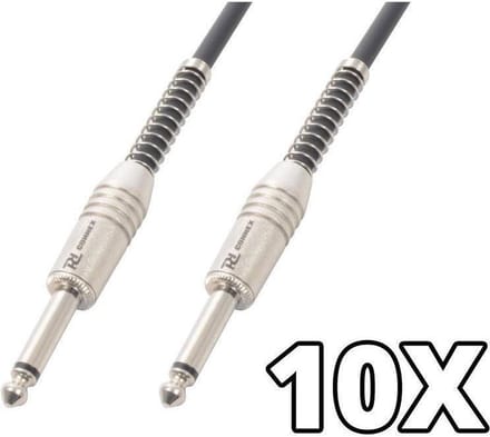 PD Connex gitaarkabelset met 10 gitaarkabels van 3 meter