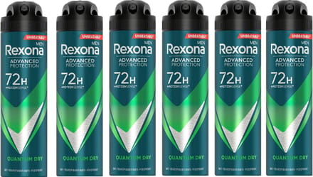 Rexona Men - Deodorant - Spray - Quantum Dry - 150ml x 6