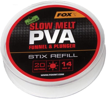 Fox Edges Refill Slow Melt Stix - 14mm - 20m - Wit