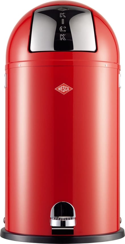Wesco Kickboy Prullenbak - 40 l - Rood