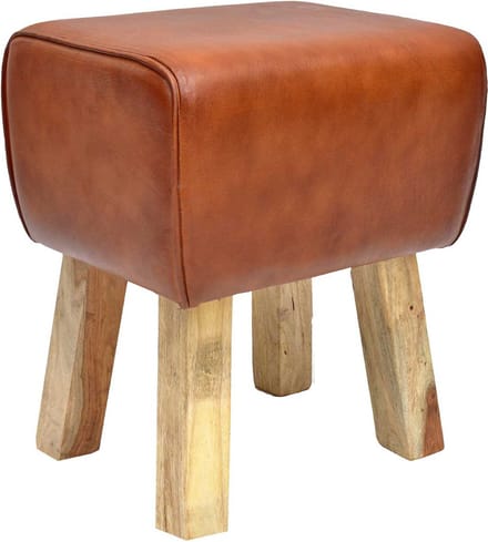 Hocker Tejas echt leder