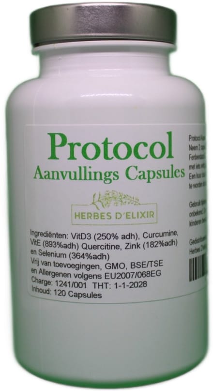 Herbes D'elixir Protocol Aanvulling Capsules - 120 Capsules - Antioxidant & Immuun Complex