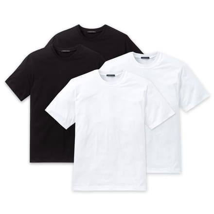 SCHIESSER T-shirt American T-Shirt Verpakking van 4