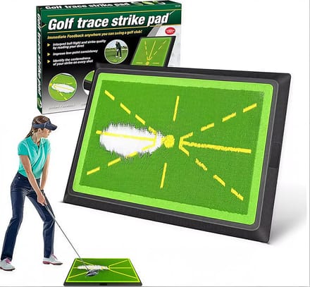 Stripe golf swingmat voor zichtbare feedback op slagpad en balcontact