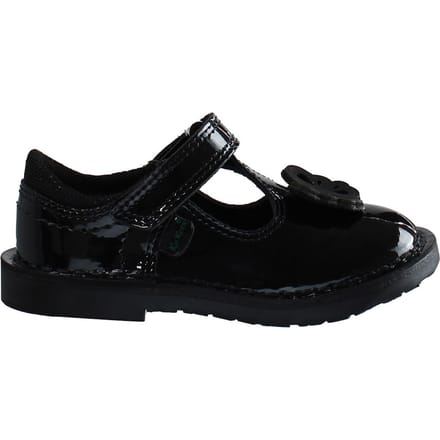Kickers T-Bar Flutter kinderschoenen zwart