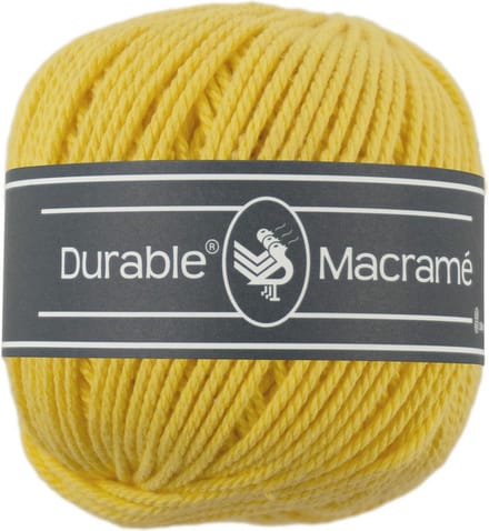 Durable Macramé - 2180 bright yellow - Katoen Garen