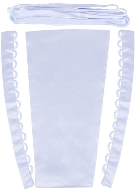 Allecto - Satijnen Korset Kit - Trouwjurk Rits Vervanging - Wit