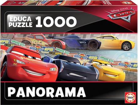 Educa puzzel Cars - legpuzzel - panorama puzzel - 1000 stukjes