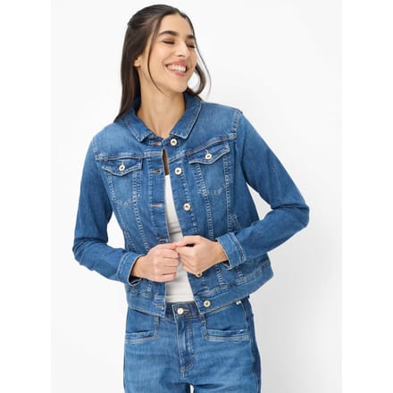 Brax Dames Denimjas  Style MIAMI, denim blauw regular, maat 40