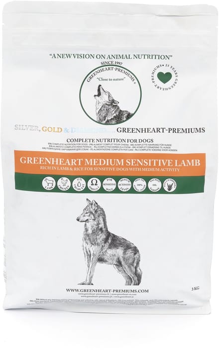 Greenheart hondenvoer Medium Sensitive Lamb 3 kg - Hond