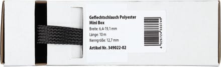 Gevlochten Kabelbescherming Mini Box 6.4 - 19.1 mm / Lengte 10 meter