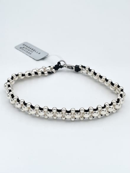Spadarella Gioielli - SPBR29 - Armband - 925 Zilver - 9 mm - Black 4000 - 19,5 Cm