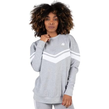 Gorilla Wear Hailey Oversized Sweatshirt - Grijs Gemeleerd - S