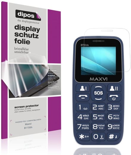 dipos – 4x Beschermfolie geschikt voor Maxvi B110ds | Krasbestendige & heldere Screenprotector Ultra-Thin