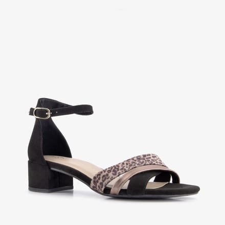 Marco Tozzi dames sandalen met hak zwart panter - Maat 40