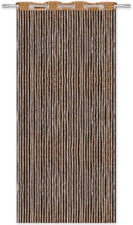 Decoratief Draadgordijn Metallic Look met Oogjes - 140x250cm