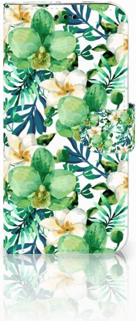 Samsung Galaxy J5 2017 Hoesje Orchidee Groen