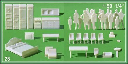 Schulcz Maquettebouw Appartement 1:50 wit 23-delig