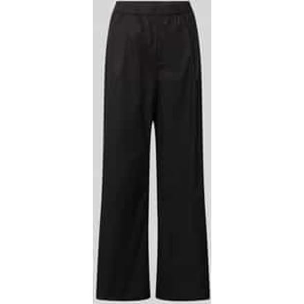 Straight leg stoffen broek met elastische band