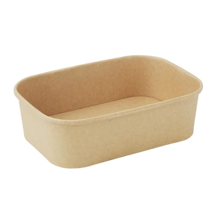 Fiesta Recyclebare Rechthoekige Voedselcontainers 650ml (300 stuks)