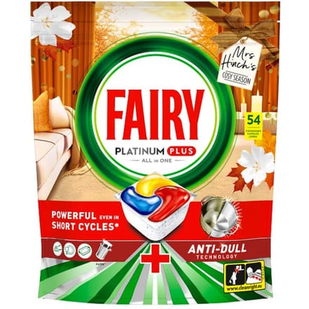 Fairy (Dreft) All In One Dishwasher Tablet Platinum Plus Lemon Cosy Season 54 st