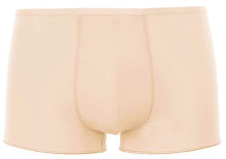 HOM Plumes trunk (1-pack) - heren boxer microfiber kort - beige