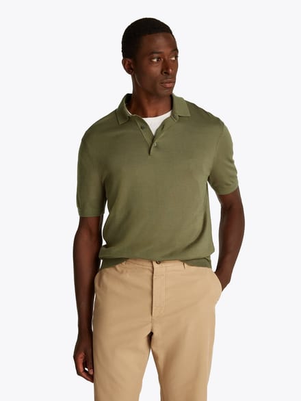 Tommy Hilfiger poloshirt korte mouw groen