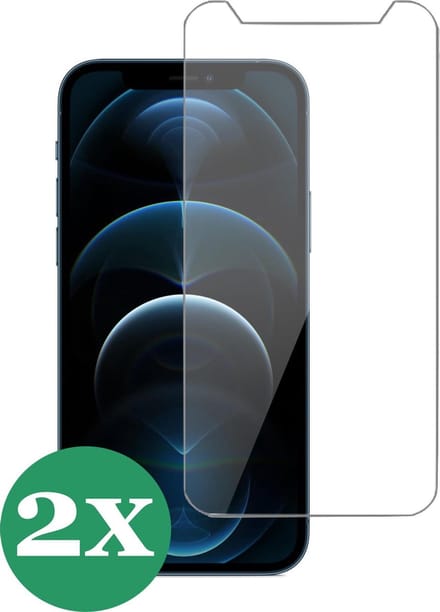 Screenprotector geschikt voor iPhone 12 Pro Max - Screen Protector Glas - 2 Stuks
