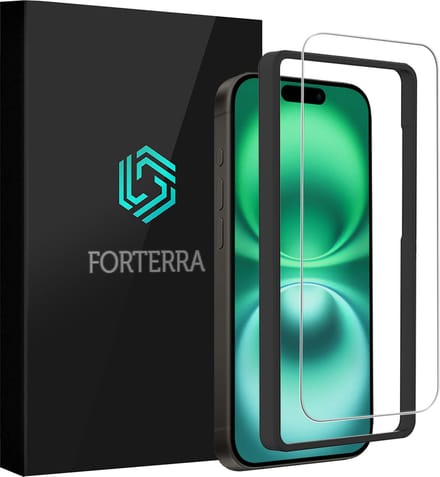 Screenprotector Geschikt voor Apple iPhone 16 - Met Installatie Frame - Beschermglas - Gehard Glas - Tempered Glass - Screen Protector