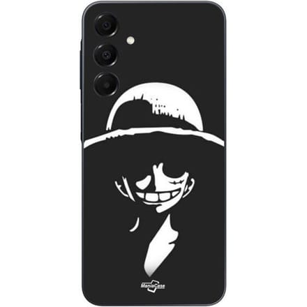 Telefoonhoesje - Lakokine - Galaxy A16 - Siliconen - Flexibel - Monkey D. Luffy zwart en wit