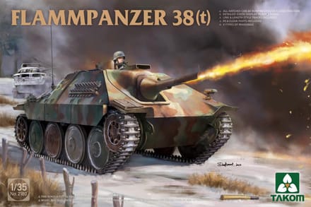 Takom Modelbouwpakket Militaire voertuigen - 2180 Jagdpanzer Flammpanzer 38(t) Plastic - 1:35 - Modelbouw