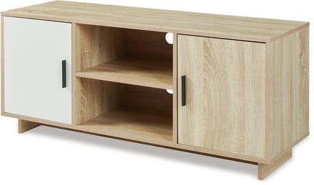 Tv-meubel Kenta 120x39x52 cm sonoma eiken en wit [en.casa]