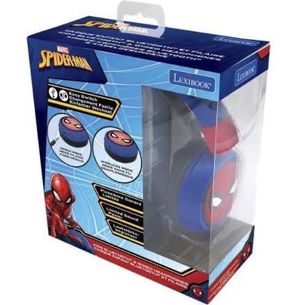 2-in-1 Bluetooth® en Bedrade comfortabele opvouwbare Koptelefoon met veilige volumebeperking SpiderMan Design