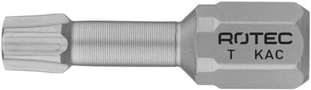Rotec PRO Torsionbit T 40, L=25, C6.3, conisch, RVS (vpe 10)