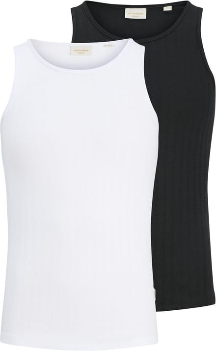 JACK&JONES - JORCOTEDAZUR POINTAL TANK TOP 2PK MP - Heren - Spencers