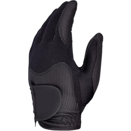Golf Links Hand Handschoen Polyester Hoge Elasticiteit Ademend Wasbaar Enkele Golfhandschoen voor Mannen Vrouwen M zwart