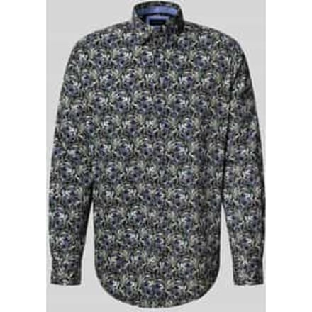 Regular fit vrijetijdsoverhemd met bloemenmotief