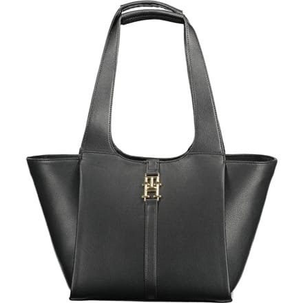 Tommy Hilfiger Dames Zwarte Polyurethaan Handtas