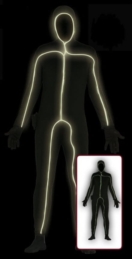 Halloween Glow in the dark kostuum voor volwassenen