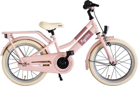Kinderfiets 16" Kyoso Blossom Breeze met remnaaf - mat roze