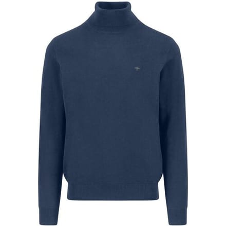 Fynch-Hatton Trui Rollneck Superfine Cotton Night / male