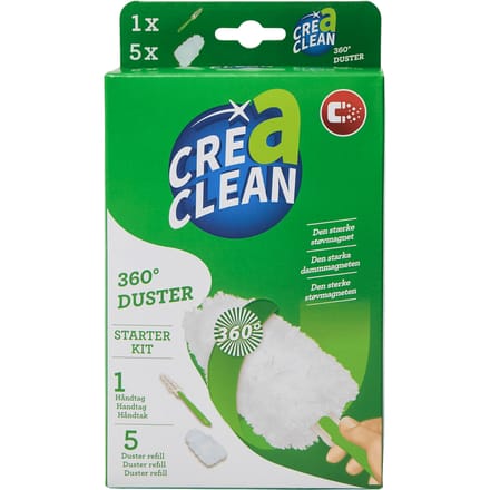 Crea Clean Dusty Afst&oslash;ver Starter Kit 360&deg; 1 pcs + 5 st
