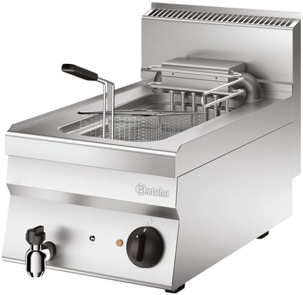 Friteuse Elektrisch | Met Uitklapbaar Verwarmingselement | 10 Liter | 400V | 9kW | 400x650x(H)295mm